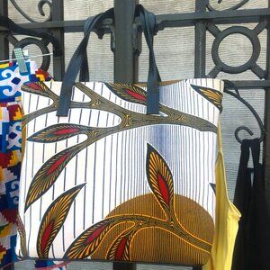 African Print Tote Bag